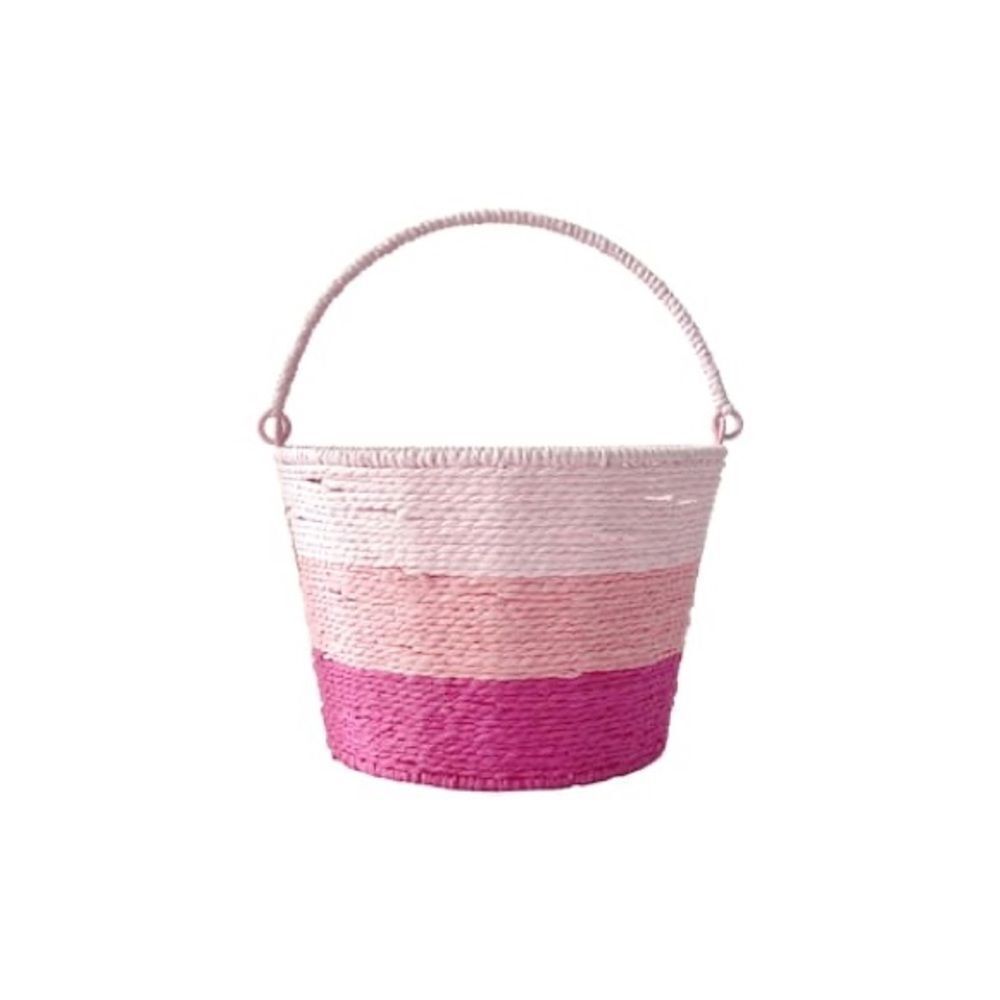 New 6.5” Ombre Pastel Easter Basket with Wire NWT